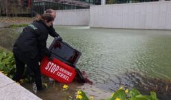 protest-greenpeace-la-ambasada-sua-din-londra:-activisti-arestati-pentru-vandalism