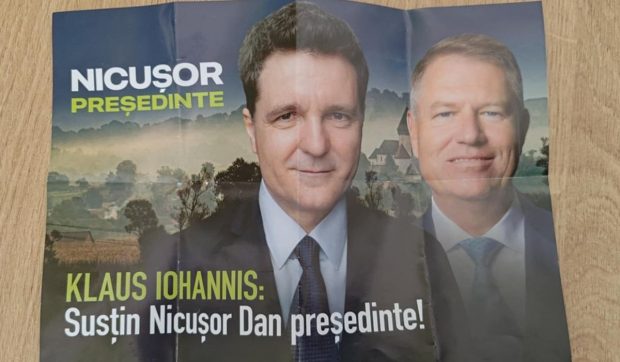 nicusor-dan,-vizat-pe-o-companie-cu-pliante-de-sustinere-din-partea-lui-klaus-iohannis