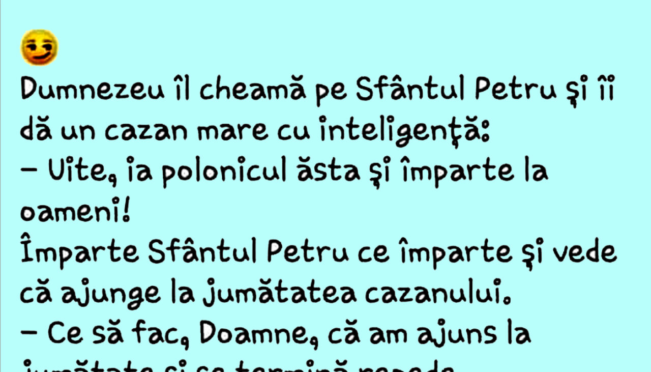 bancul-de-miercuri-|-dumnezeu,-sfantul-petru-si-cazanul-cu-inteligenta