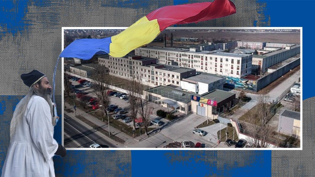 stegarul-dac-s-a-catarat-pe-acoperisul-unei-cladiri-din-curtea-penitenciarului-rahova