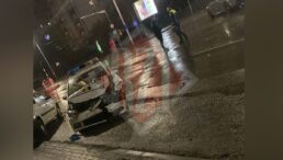 accident-rutier-pe-bulevardul-nicolae-iorga.-coliziune-intre-un-bmw,-o-dubita-si-masina-politiei-–-update