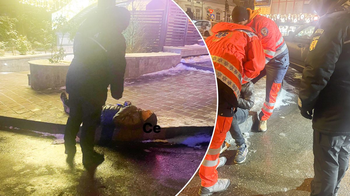 barbat-din-iasi,-gasit-inconstient-si-in-soc-hipotermic-pe-strada.-politistii-l-au-salvat-in-ultimul-moment