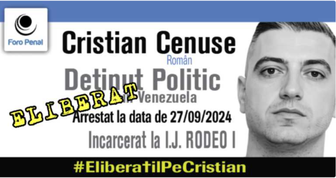 cine-este-romanul-cristian-cenuse,-detinut-politic-in-venezuela-si-eliberat-dupa-mai-bine-de-un-an-de-detentie