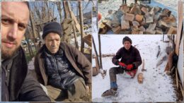 mobilizare-masiva-pentru-stefan-chelaru,-barbatul-cu-un-picior-amputat,-care-traieste-intr-o-baraca-improvizata.-s-au-strans-bani,-alimente-si-lemne-pentru-foc