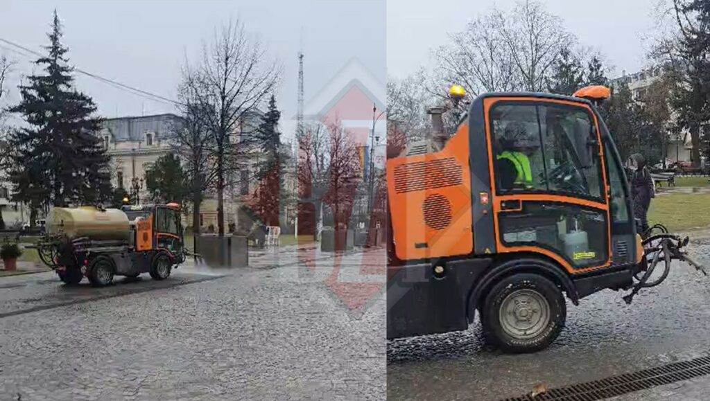 strazile-din-iasi,-spalate-selectiv!-se-face-curatenie-doar-in-fata-primariei-si-pe-bulevardul-stefan-cel-mare,-restul-orasului-ramane-o-mocirla