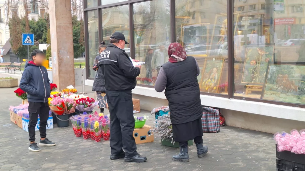 comerciantii-de-flori-si-martisoare-din-iasi,-amendati-de-catre-politistii-locali!-sanctiuni-de-2.500-de-lei-pentru-cei-care-nu-au-autorizatie