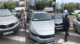 politistii-locali-au-intervenit-in-zona-spitalului-sfantul-spiridon-din-iasi.-au-fost-ridicate-masini,-iar-soferii,-amendati:-trecerile-de-pietoni-erau-complet-blocate