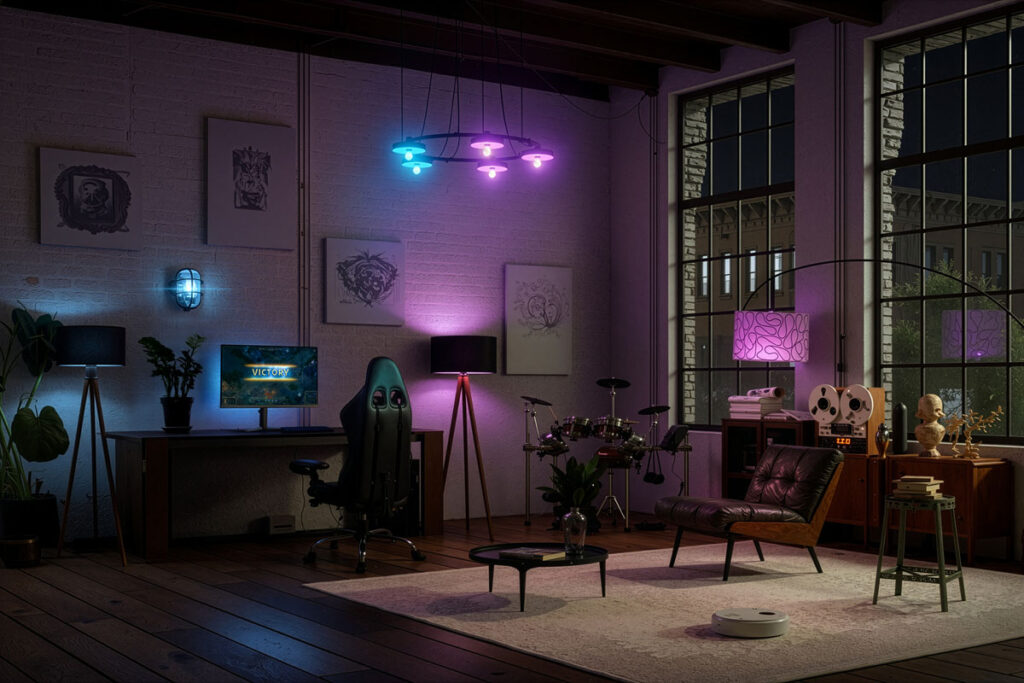 philips-evnia-lanseaza-ambiscape,-o-solutie-de-iluminare-pentru-gaming-sincronizata-cu-intreaga-camera