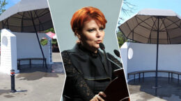 lia-olguta-vasilescu-ii-provoaca-pe-criticii-de-arta-urbana-cu-o-noua-statie-de-autobuz,-montata-in-craiova.-penultima-a-generat-un-intreg-scandal-online