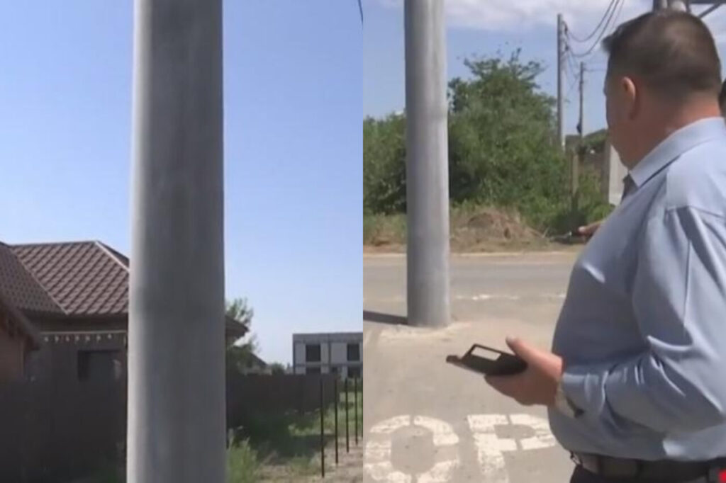 galerie-foto:-stalp-in-mijlocul-unei-strazi-asfaltate-din-galati