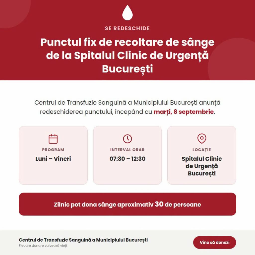 se-redeschide-punctul-de-recoltare-a-sangelui-de-la-spitalul-floreasca-|-programul-pentru-donatori