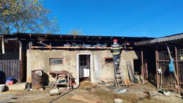incendiu-la-o-anexa-gospodareasca-din-localitatea-sticlaria,-comuna-scobinti.-un-animal-a-fost-salvat-de-pompierii-militari