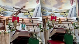 un-preot-a-murit-strivit-de-o-cruce,-in-timpul-ce-sustinea-o-slujba,-in-fata-altarului,-intr-o-biserica.-imaginile-au-fost-transmise-in-direct